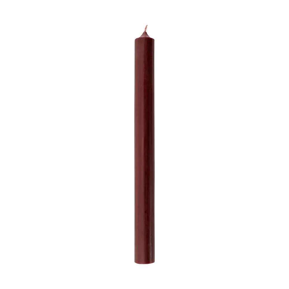 Dark Red Dinner Candle