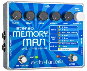 EHX Electro-Harmonix Stereo Memory Man w/Hazarai