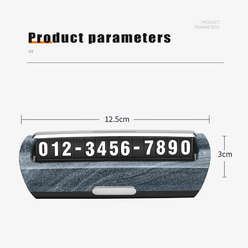 Elegant Car Parking Number Plate