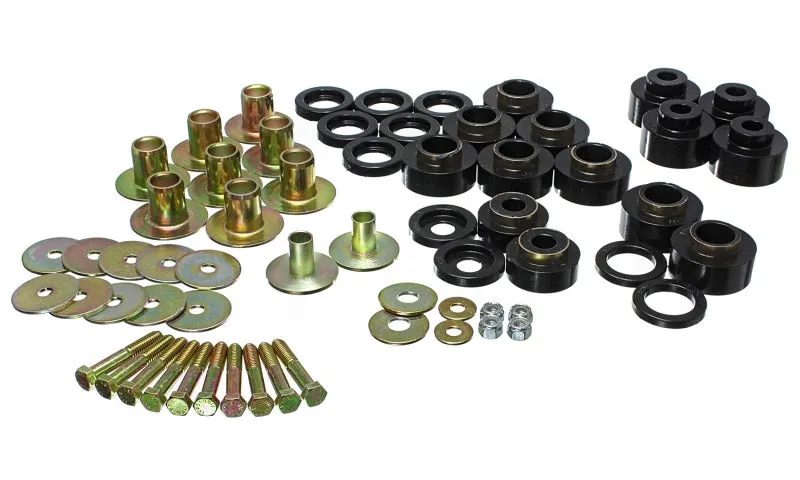 Energy Suspension 68-72 Chevy Chevelle/Monte Carlo/Malibu/El Camino Black Body Mount Set