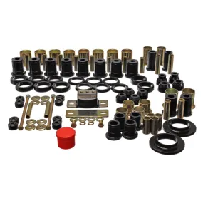 Energy Suspension Hyper-Flex Bushing Master Set - Polyurethane - Black - 78-87 GM Vehicles