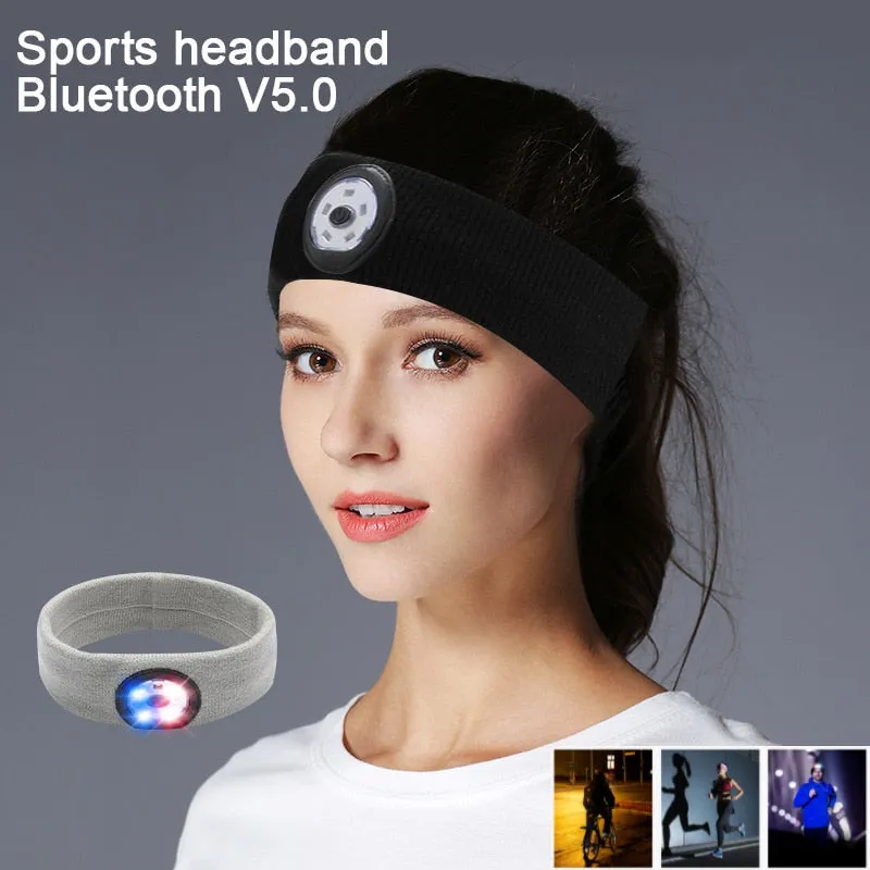 Factory in stock Wireless Bluetooth Sleep Headband Hat Soft Warm Sports Smart Cap Smart Speaker Stereo Headset with Mic