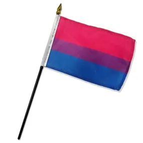 Flags Importer 4"x 6" Bisexual Stick Pride Flag