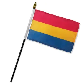 Flags Importer 4"x 6" Pansexual Stick Pride Flag