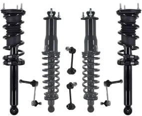 Front & Rear Complete Struts & Sway Bar Links For Lexus IS300 2001-2005 Sedan