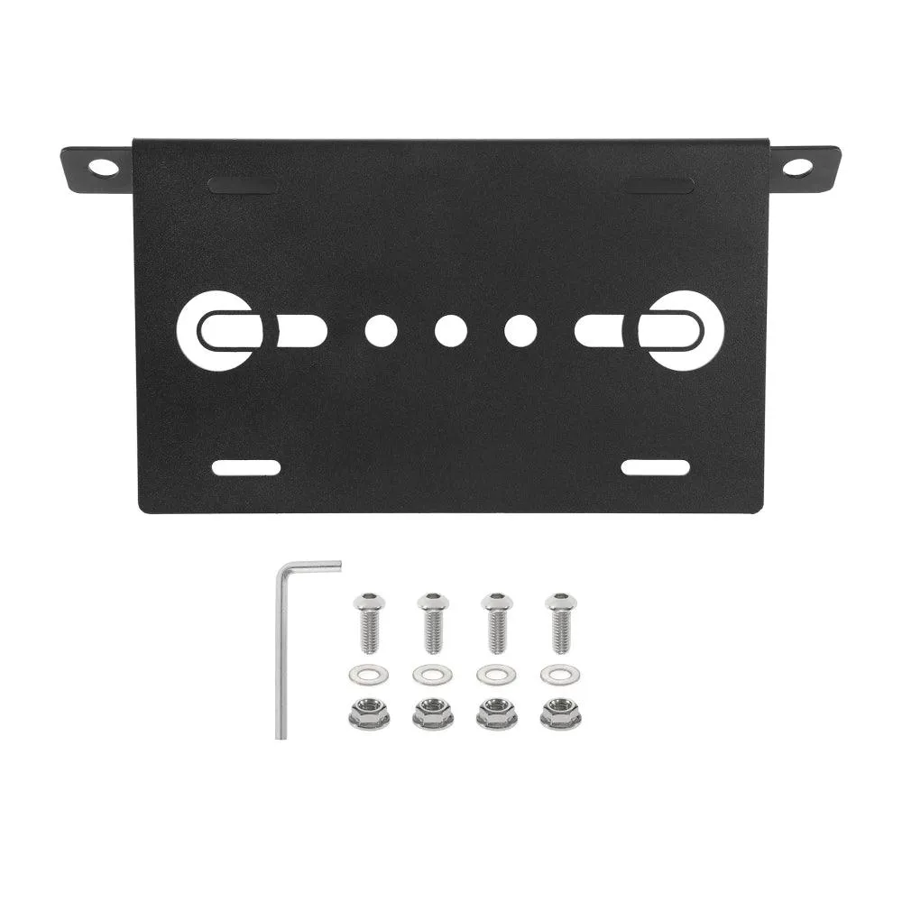 Front Bumper License Plate Mount Holder Compatible with 2021-later Ford Bronco Accessories 2021 2022 2023 4/2 Door