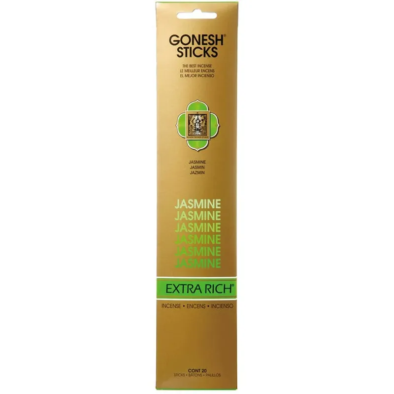 GONESH EXTRA RICH - JASMINE - Bamboo Stick Incense