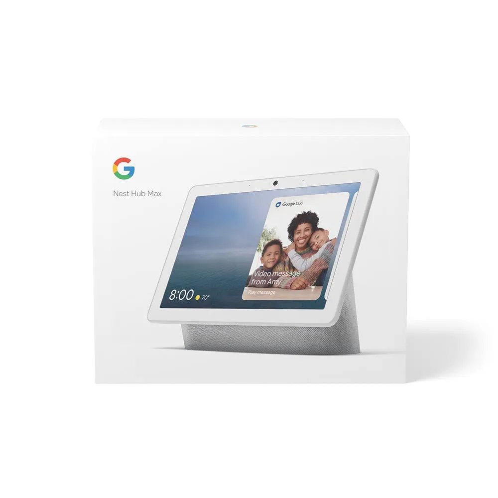 Google Nest Hub Max Smart Display with Google Assistant (Chalk)