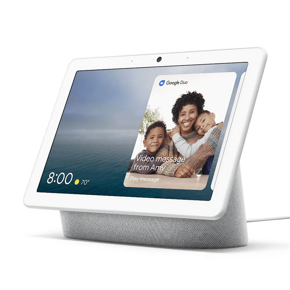 Google Nest Hub Max Smart Display with Google Assistant (Chalk)