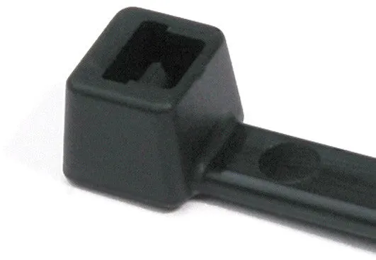 HellermannTyton 6in Black Nylon Cable Ties (30 lb) 100 Pack