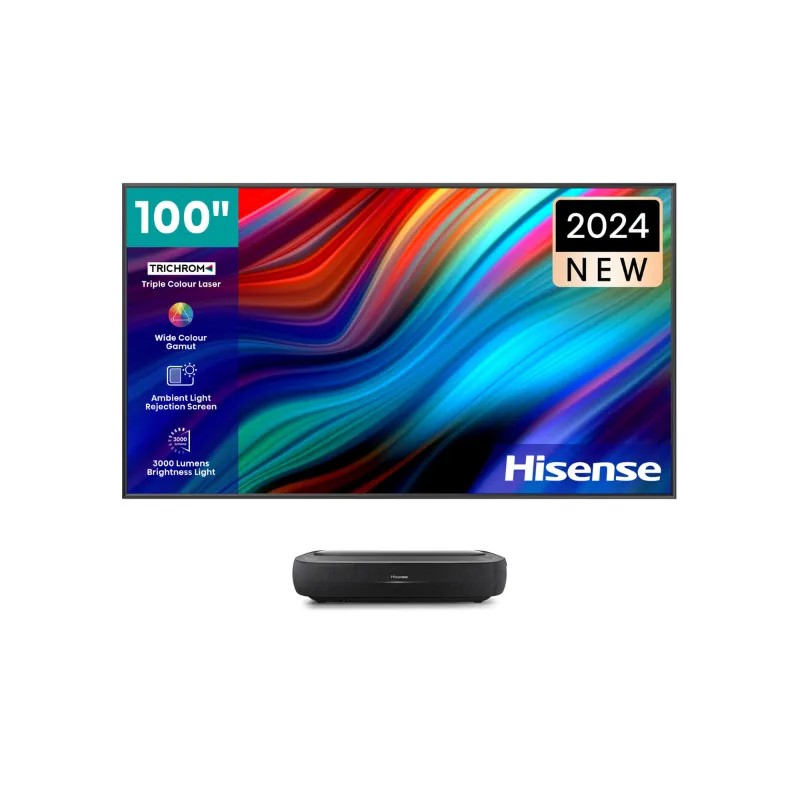 Hisense 100" 4K Trichroma Laser TV | L9H (Projector and Screen)