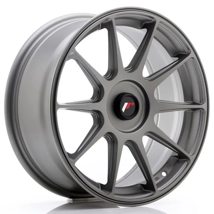 JAPAN RACING - JR WHEELS JR11 17X7.25 ET35-40 CUSTOM PCD MATT GUNMETAL