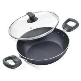 Judge Everyday Nonstick Cookware Kadai With Glass Lid 200mm