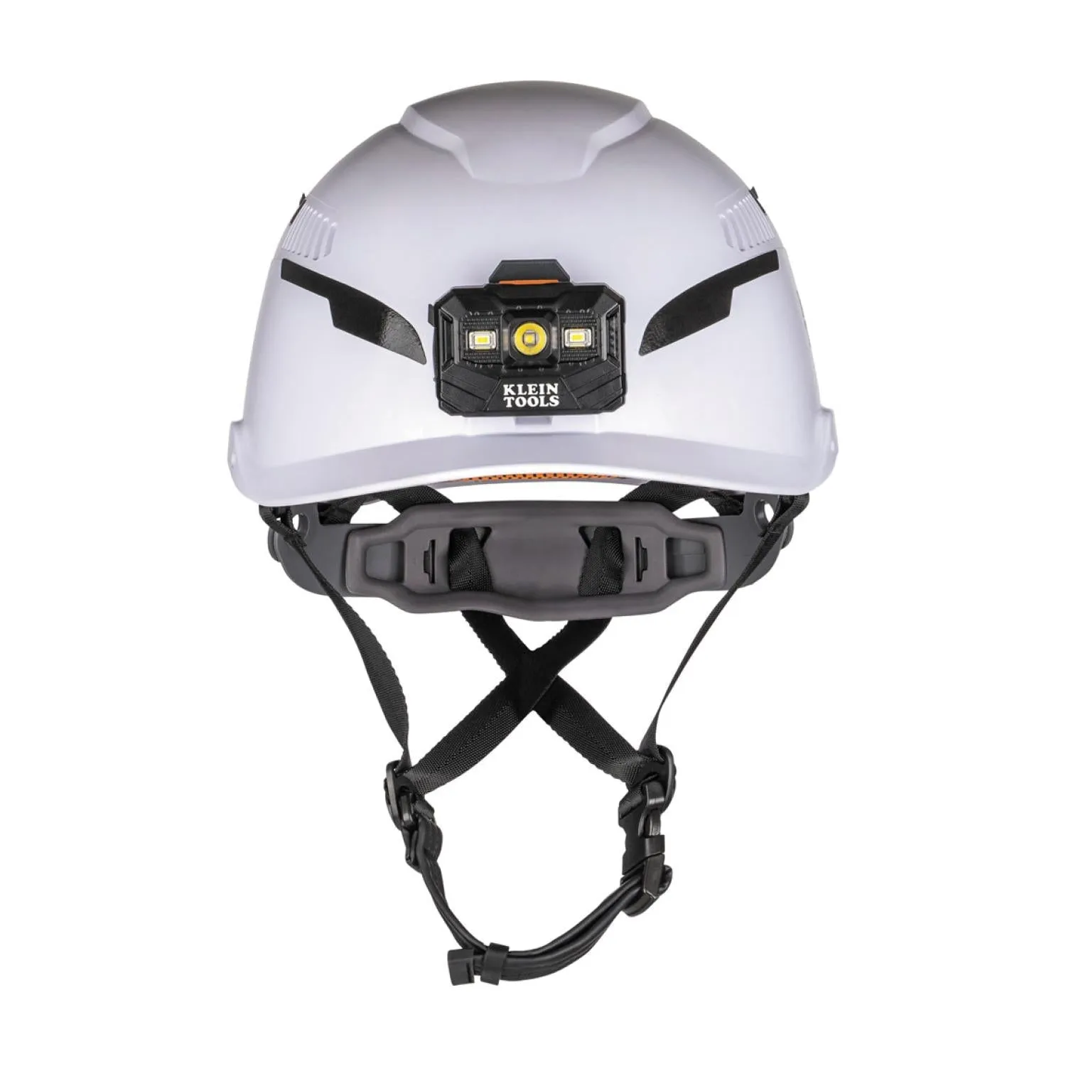 Klein Tools 60526 Safety Helmet, Type-2, Vented Class C, with Rechargeable Headlamp