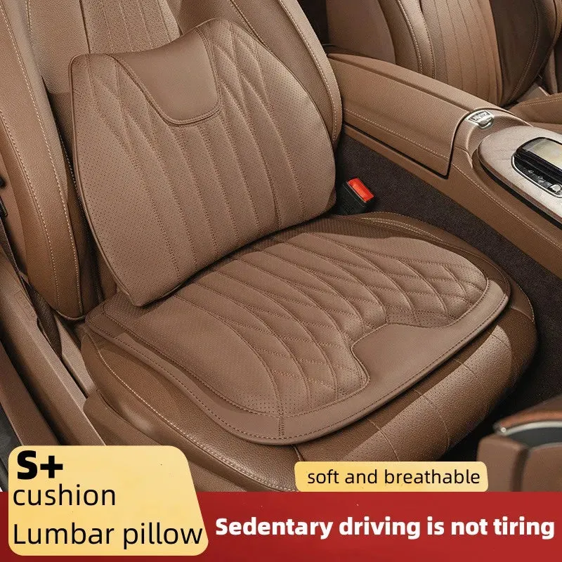 Leather Breathable Comfy Premium Car Seat Cushion