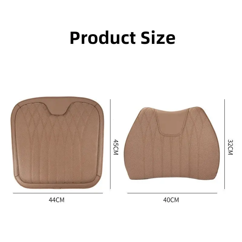 Leather Breathable Comfy Premium Car Seat Cushion