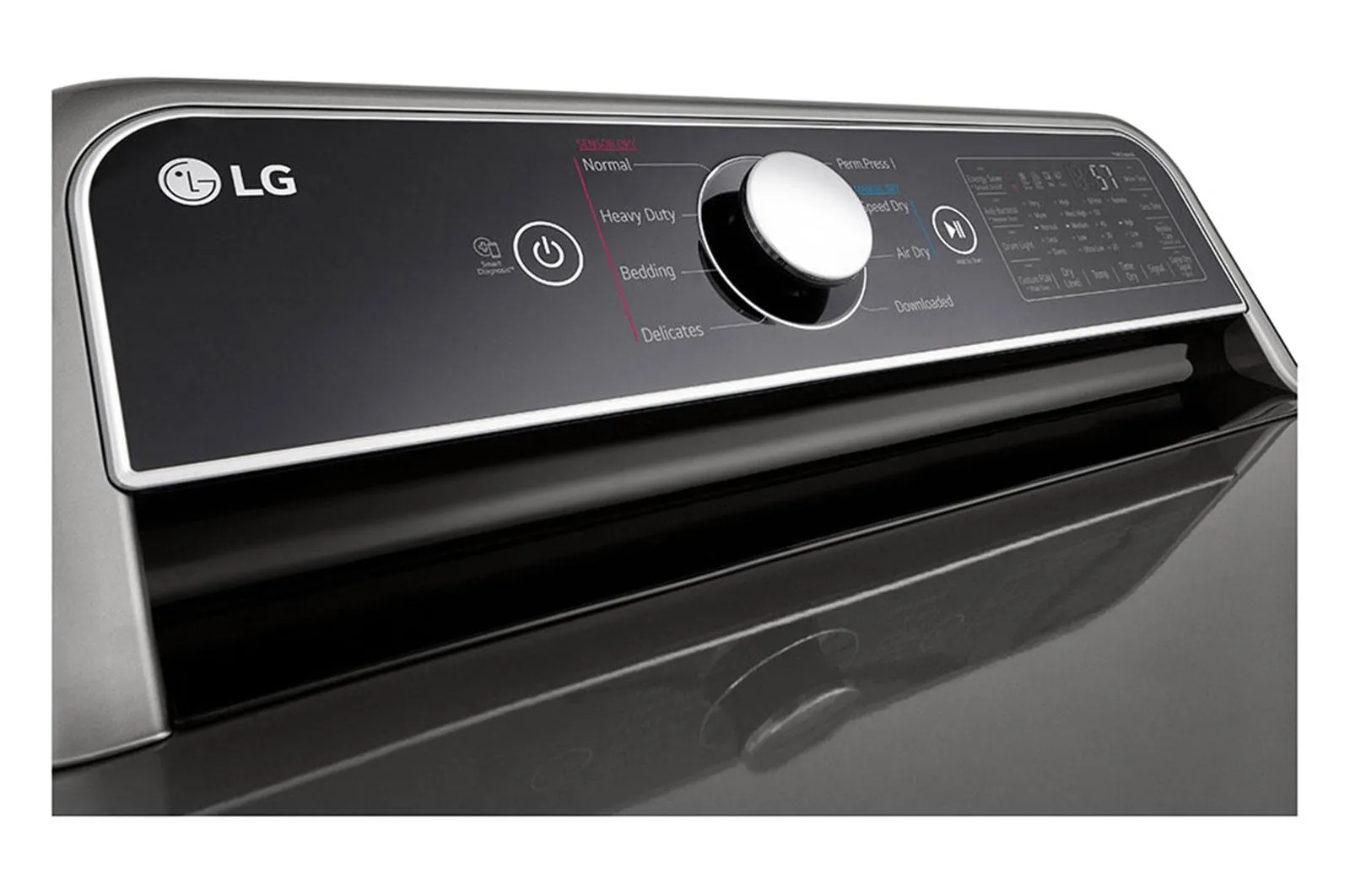 Lg 7.3 cu. ft. Ultra Large Capacity Smart wi-fi Enabled Rear Control Electric Dryer with EasyLoad™ Door