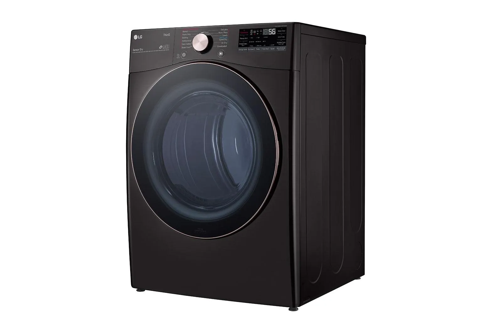 Lg DLEX4000B 7.4 cu. ft. Ultra Large Capacity Smart wi-fi Enabled Front Load Electric Dryer with TurboSteam™ and Built-In Intelligence