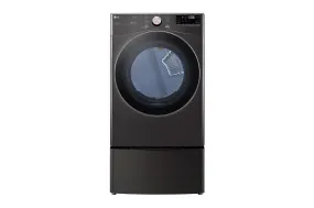 Lg DLEX4000B 7.4 cu. ft. Ultra Large Capacity Smart wi-fi Enabled Front Load Electric Dryer with TurboSteam™ and Built-In Intelligence