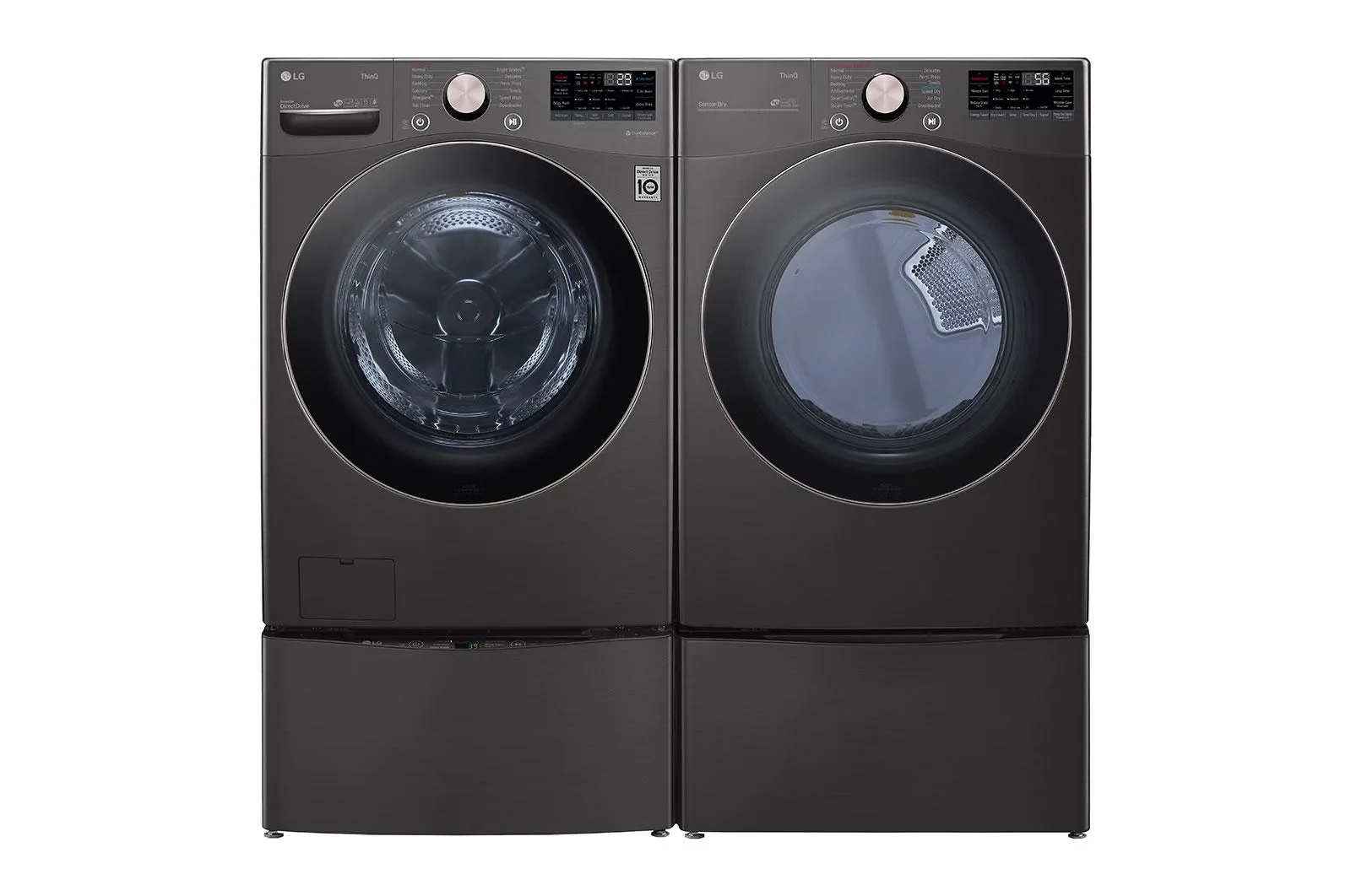 Lg DLEX4000B 7.4 cu. ft. Ultra Large Capacity Smart wi-fi Enabled Front Load Electric Dryer with TurboSteam™ and Built-In Intelligence