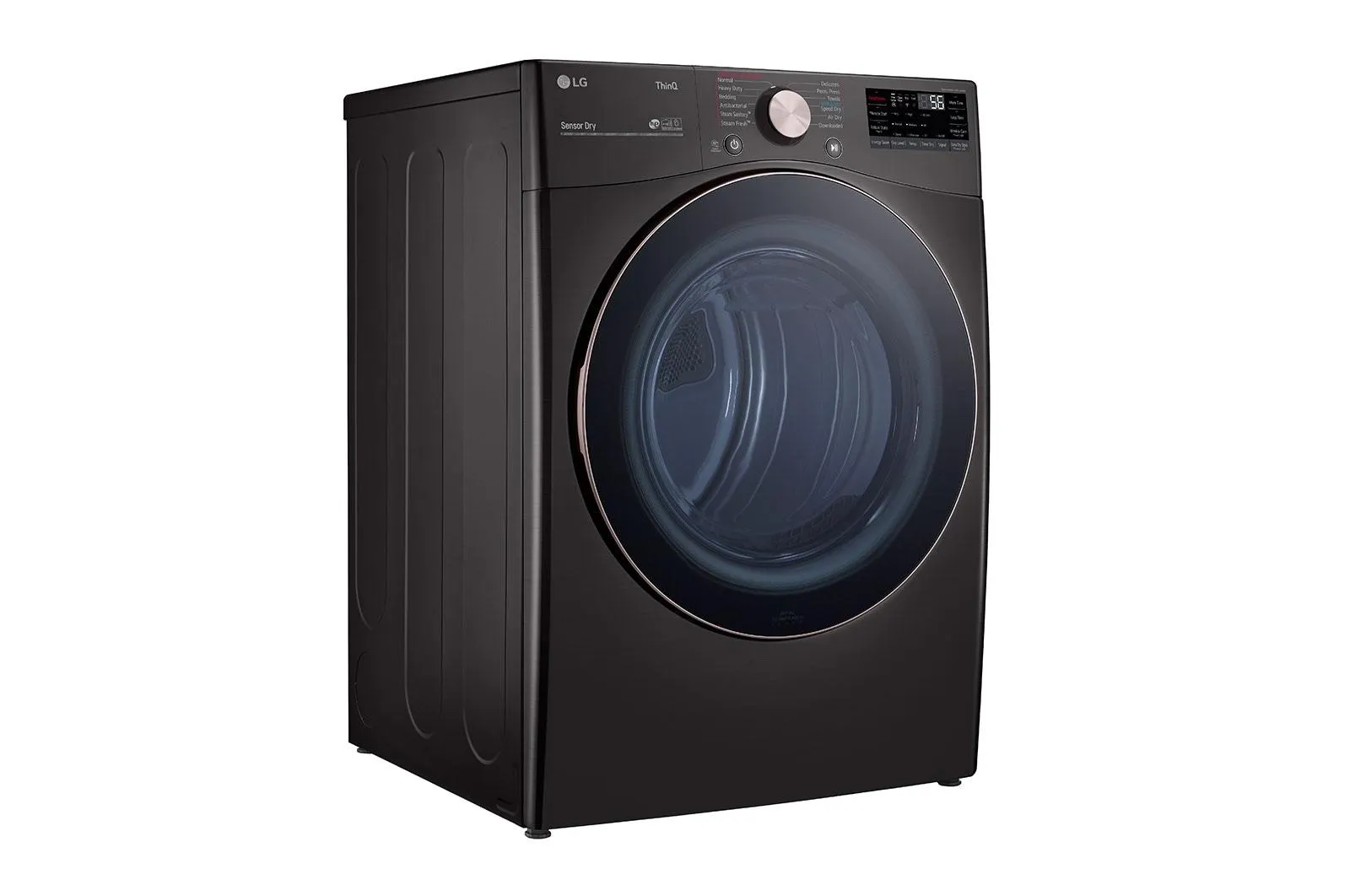 Lg DLEX4000B 7.4 cu. ft. Ultra Large Capacity Smart wi-fi Enabled Front Load Electric Dryer with TurboSteam™ and Built-In Intelligence