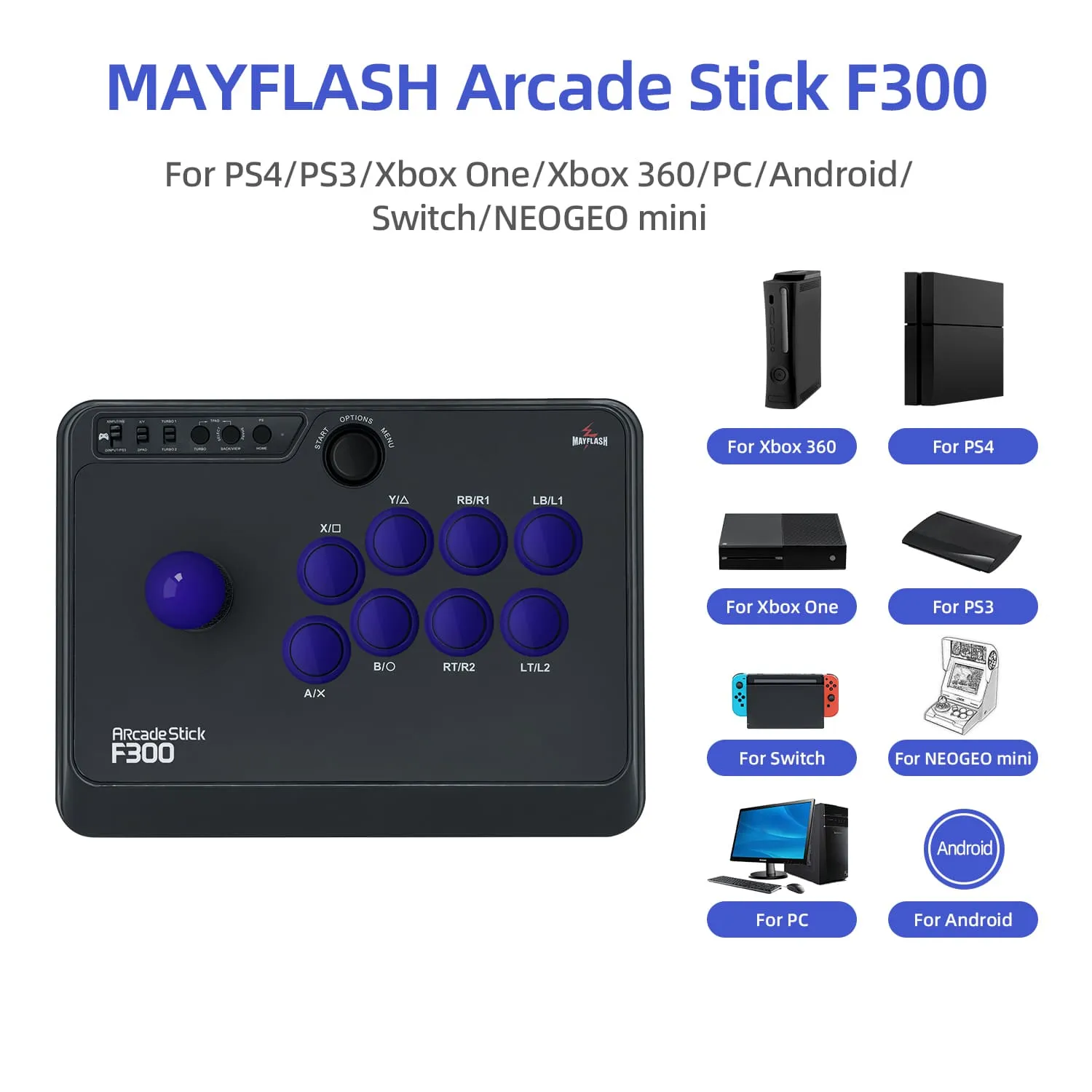 Mayflash Arcade Fightstick Joystick F300