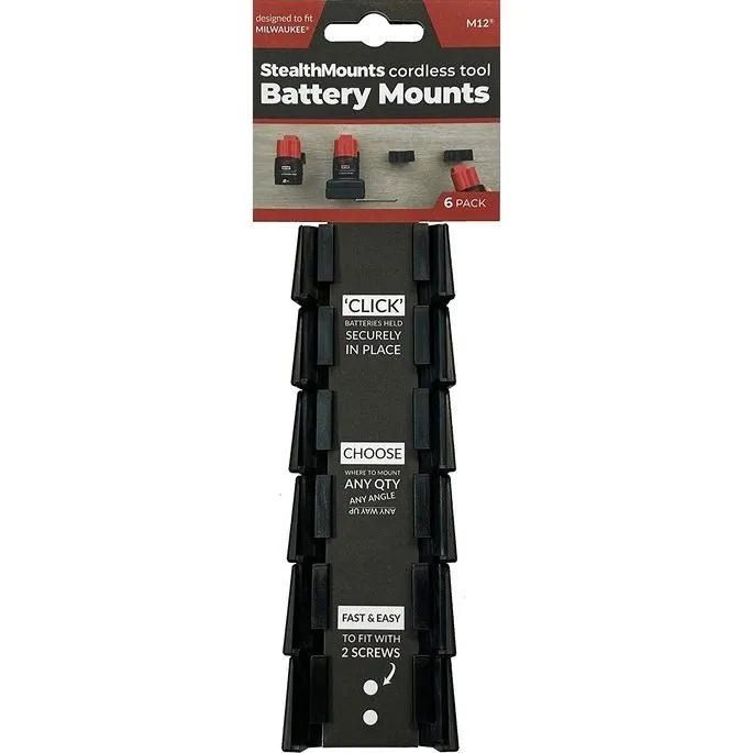 Milwaukee M12 Battery Mounts