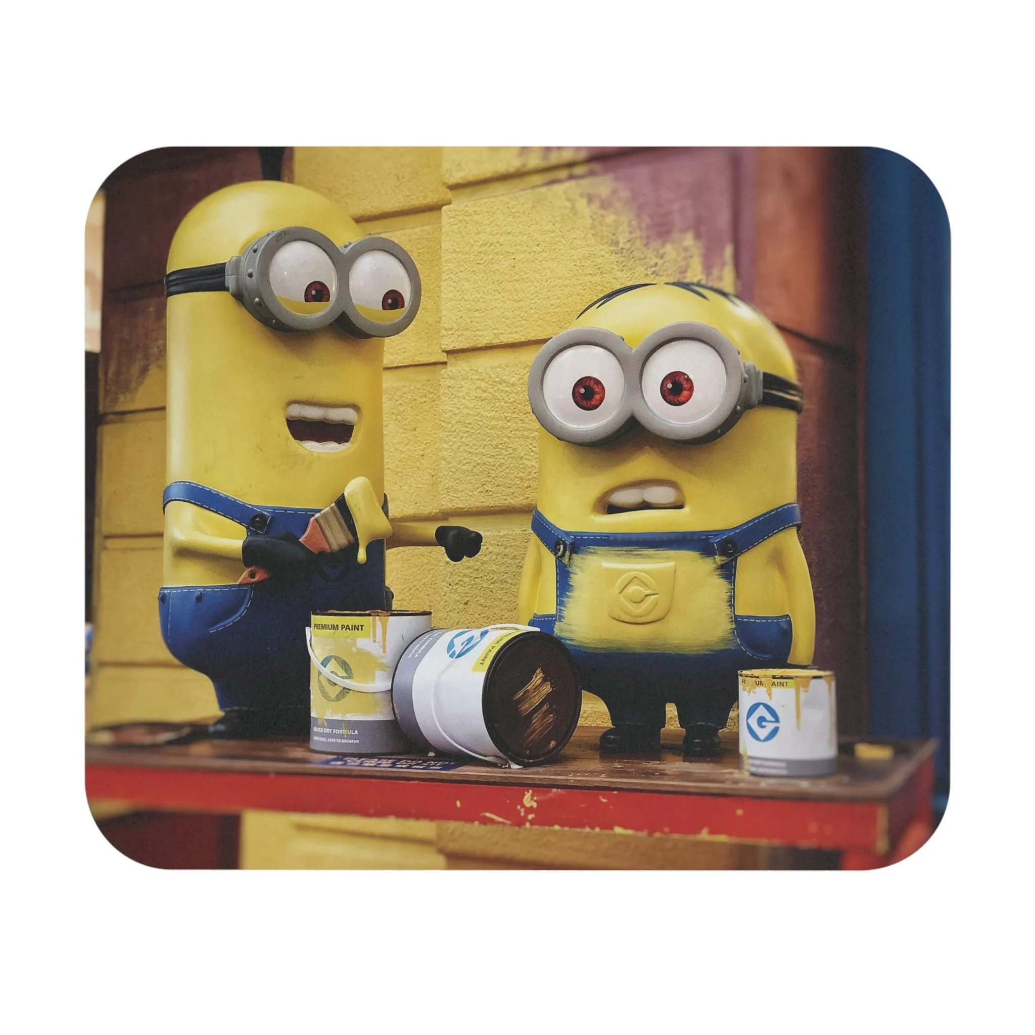 Minions - Let's Paint the Wall: Printed Mouse Pad