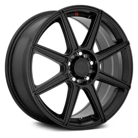 Motegi Racing MR142 CS8 Wheels (17x7 5x112  40) Satin Black or Satin Black w/ Red Stripe