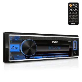 Mp3 Stereo Receiver Power Amplifier - Am/Fm/Mp3/Usb/Aux Stereo Receiver, Single Din, 30 Preset Memory Stations, Lcd Display With Remote Control (Black)