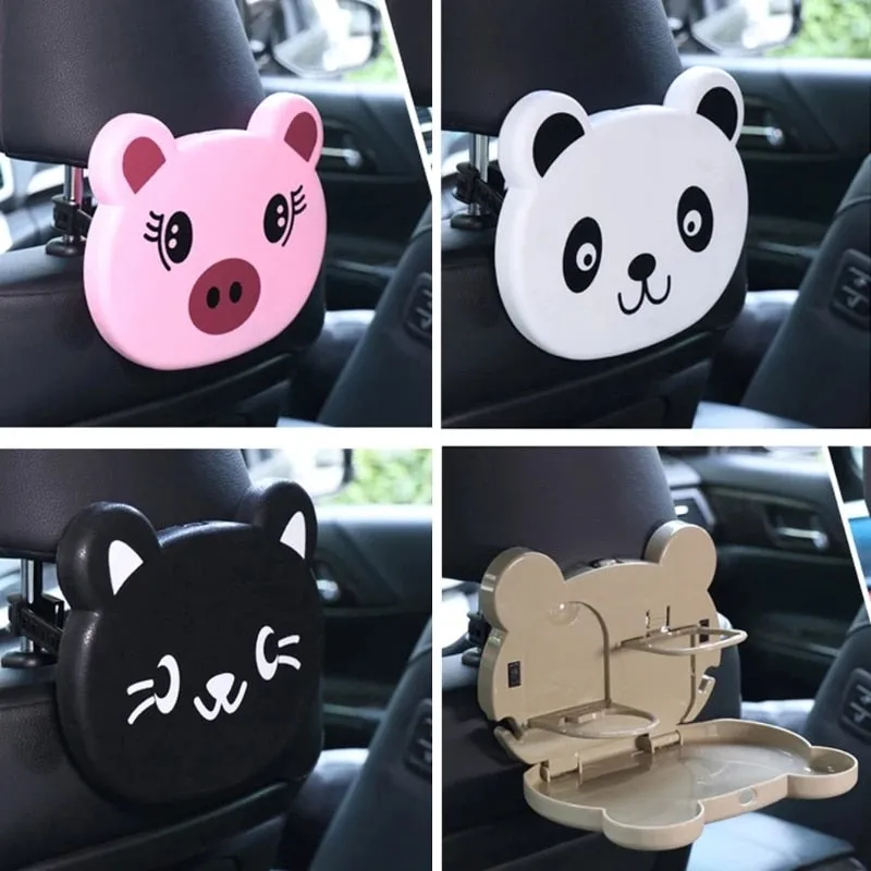 Multifunctional Mini Panda Car Backseat Tray