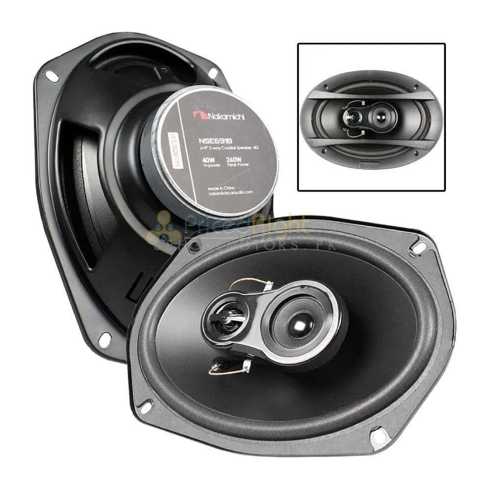 Nakamichi 3 Way Coaxial Speakers - NS6918