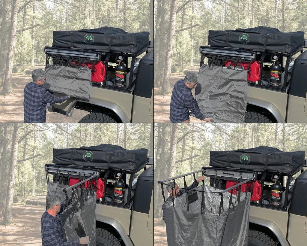 Overland Vehicle Systems Car Side Shower Room