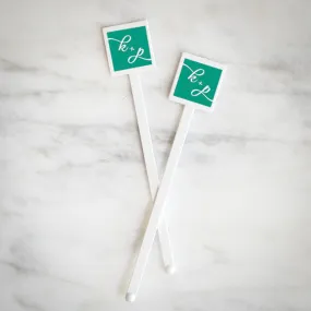 Personalized Initials Stir Stick