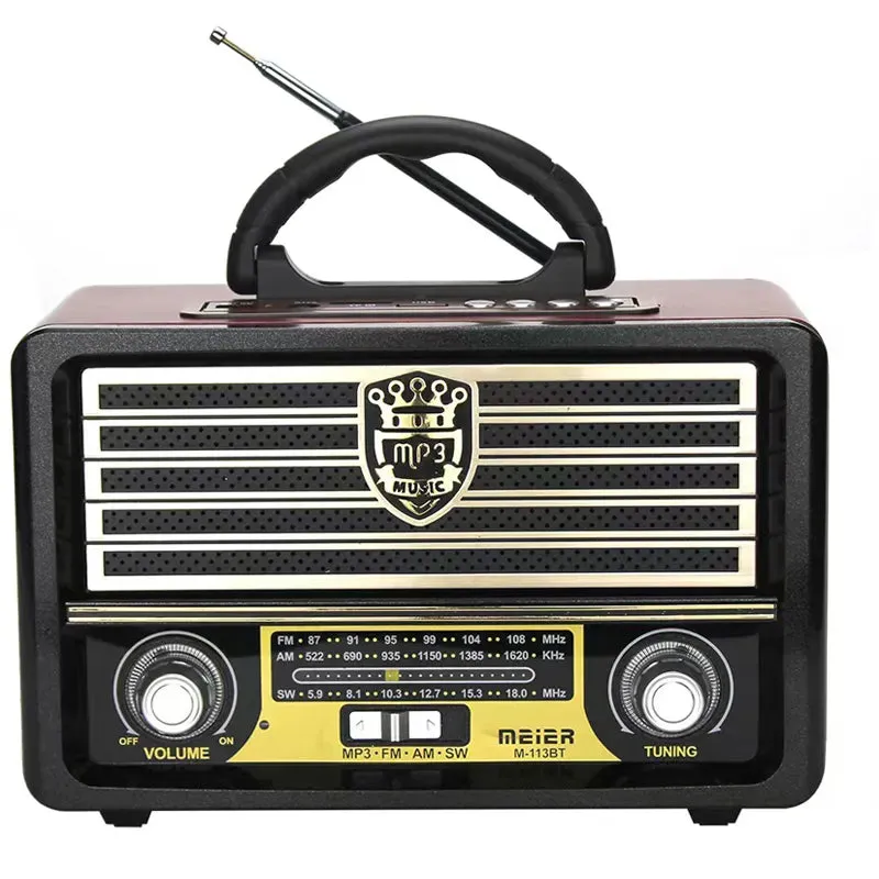 Portable Retro Bluetooth AM/FM Radio