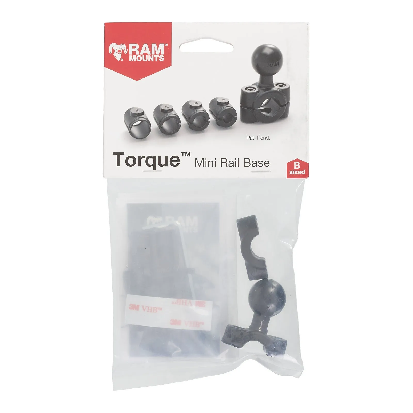 RAM TORQUE SMALL RAIL BASE (Retail Packaging)