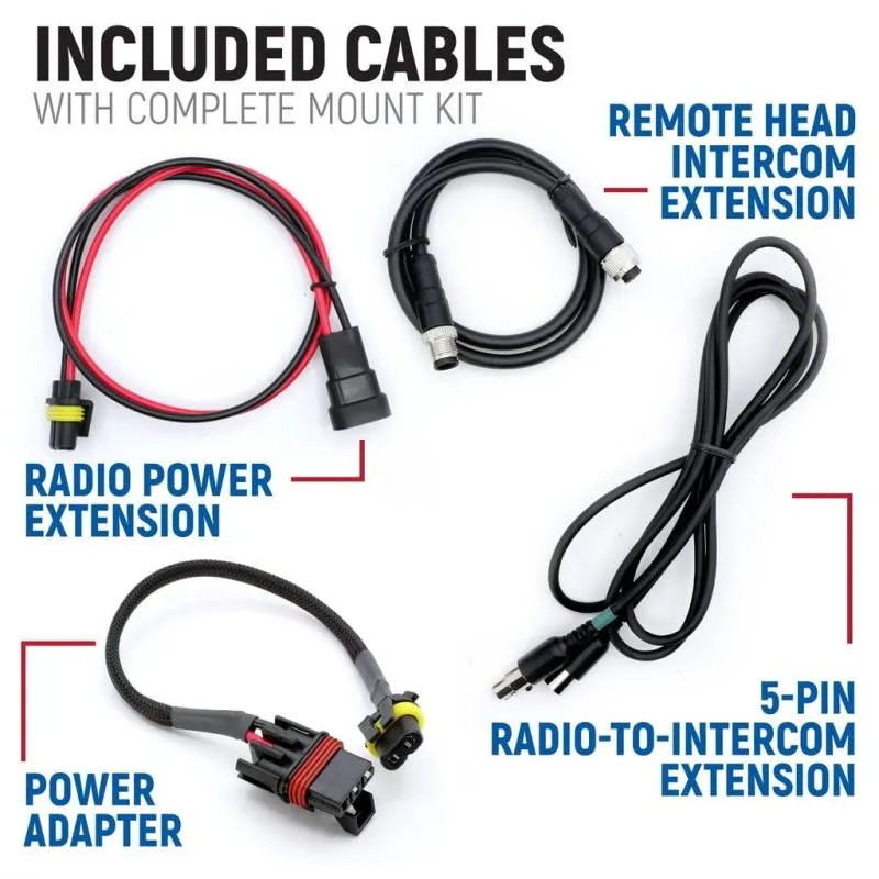 Rugged Radios Polaris Xpedition - Radio and Remote Head Intercom Mount Kit - For Radio and Remote Head Intercom