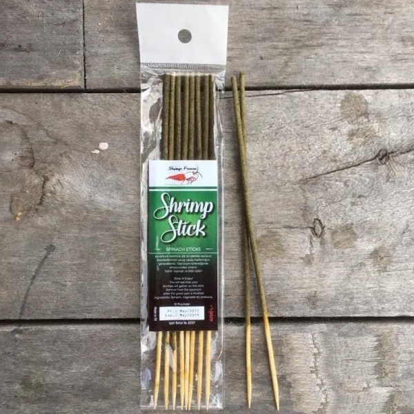 Shrimp Lolly Stick Spinach 10 pack