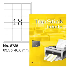 Top Stick Labels 63.5 x 46.6mm (8735)