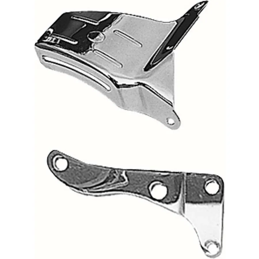 Trans-Dapt O.E. Style Alternator Bracket - Passenger Side - Mid Mount - Intake / Water Pump Mount - Chrome - Long Water Pump - GM Alternator - Small Block Chevy 9316