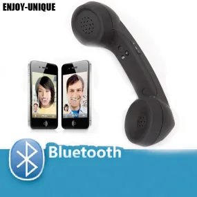 Unique New Retro Style Wireless Bluetooth  Handset Mic Speaker Phone Call Receiver