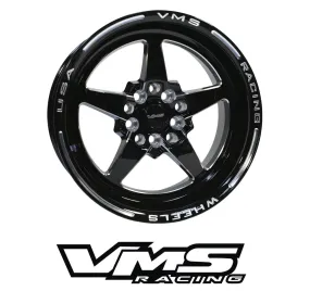 VMS Wheels Star 17x9 4x100/114.3  35 Offset Black Milling Finish - VWST010