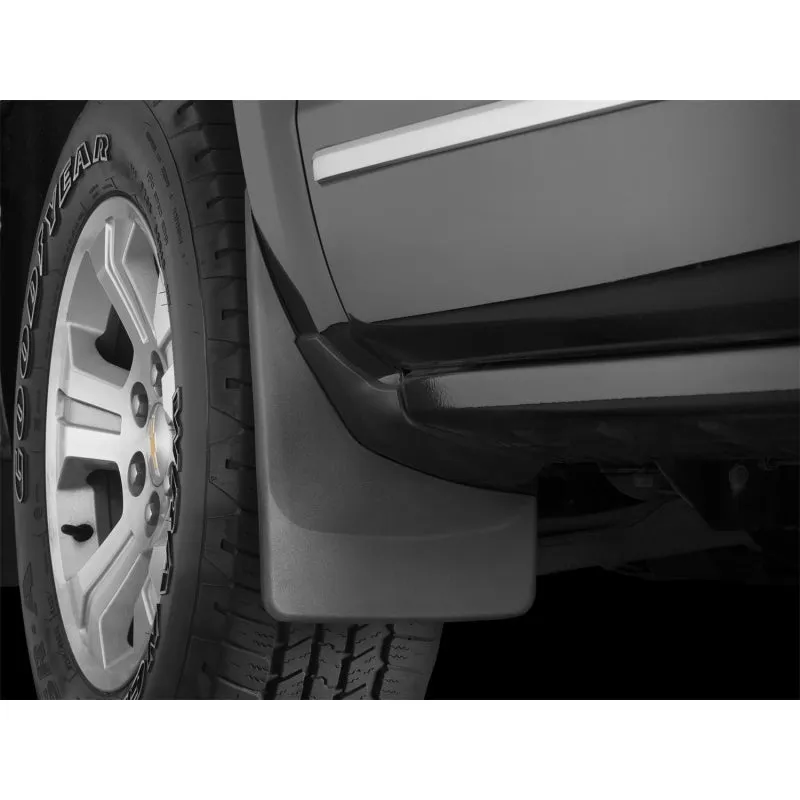 WeatherTech DigitalFit No-Drill Front Mud Flap - Black / Textured - GM Fullsize Truck 2014-15 110035 - Pair