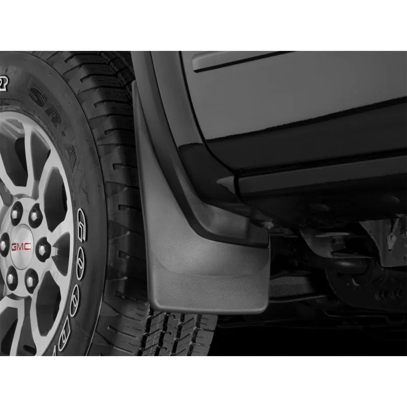 WeatherTech DigitalFit No-Drill Front Mud Flap - Black / Textured - GM Fullsize Truck 2014-15 110036 - Pair