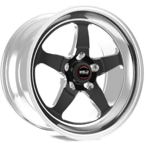 Weld S71 17x10 / 5x112 BP / 7.3in. BS ( 46mm) Black Wheel (Medium Pad) - Black Single Beadlock MT