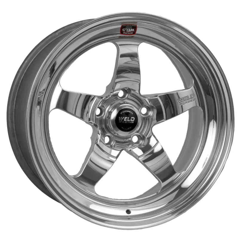 Weld S71 17x11 / 5x115mm BP / 6.2in. BS Polished Wheel (High Pad) - Non-Beadlock