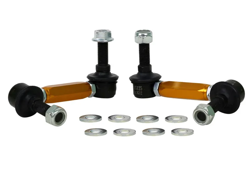 Whiteline Sway Bar End Link Kit Genesis G70 IK (2017-2023) [110-135mm/ 12mm Ball Stud] Rear - KLC180-115