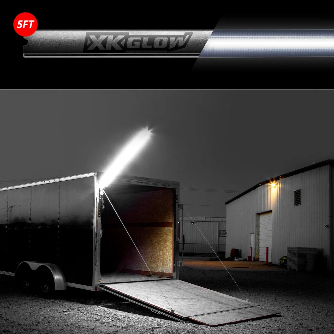 XKGlow Nite Stix Foldable Overhead Led Work Lights - 2ft/ 5ft/ 8ft Lighted Length