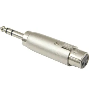 XLR Female to 1/4" Stereo Plug Adapter