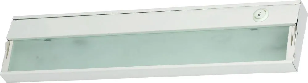 Zeelite 2 Lamp Led Cabinet Light In White With Diffused Glass